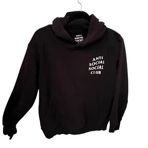Anti Social Social Club Black Hoodie Cherry Blossom Graphic Size M